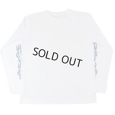 画像5: B.W.G / FIRE PATTERN LONG SLEEVE TEE / パターンBLUE