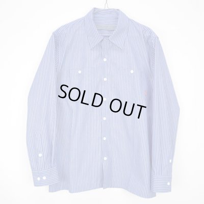 画像3: BLUCO / STD WORK SHIRTS L/S / 長袖シャツ(サックス、ストライプ)