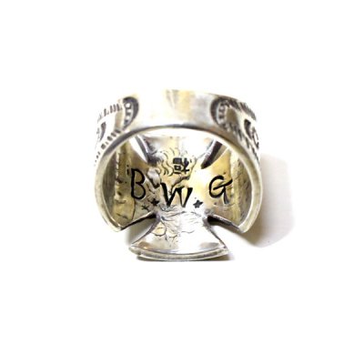 画像6: B.W.G x CHOOKE / EAGLE IRONCROSS RING