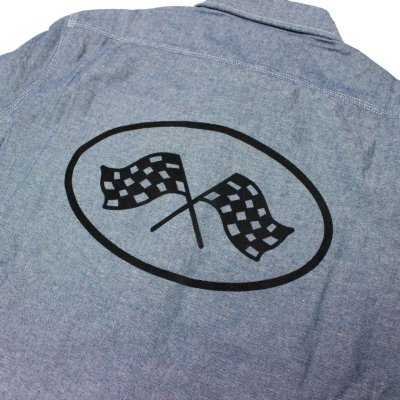 画像8: B.W.G / CHAMBRAY SHIRTS / シャンブレーシャツ(フロッキープリント有)