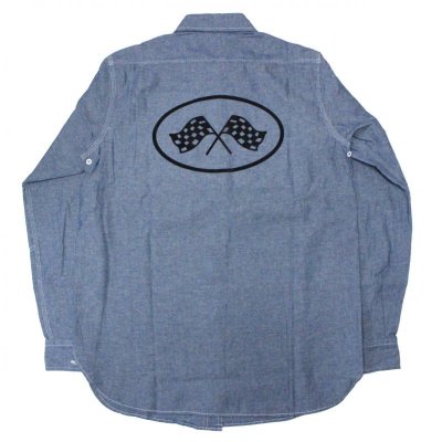 画像4: B.W.G / CHAMBRAY SHIRTS / シャンブレーシャツ(フロッキープリント有)