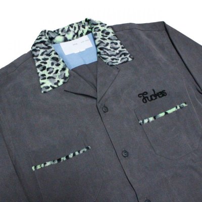 画像5: NADA. / Leopard collar open neck shirts (刺繍あり・なし) 