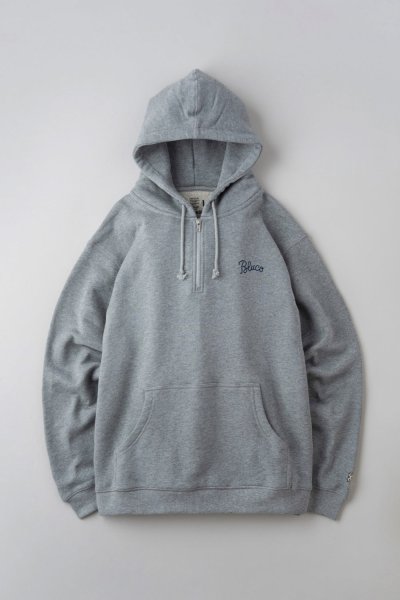 画像1: BLUCO / HEAVY PILE SWEAT HALF ZIP HOODIE-EMB- / HOODIE(全3色）