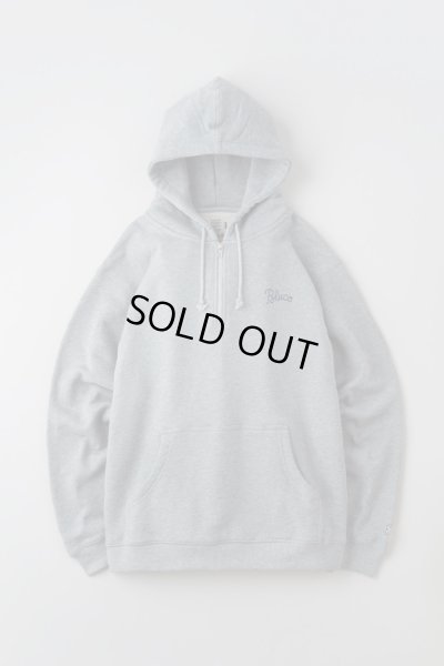 画像1: BLUCO / HEAVY PILE SWEAT HALF ZIP HOODIE-EMB- / HOODIE(全3色）