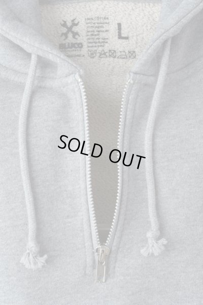 画像3: BLUCO / HEAVY PILE SWEAT HALF ZIP HOODIE-EMB- / HOODIE(全3色）
