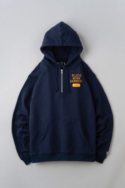 画像1: BLUCO / HEAVY PILE SWEAT HALF ZIP HOODIE-1165- / HOODIE(全3色）