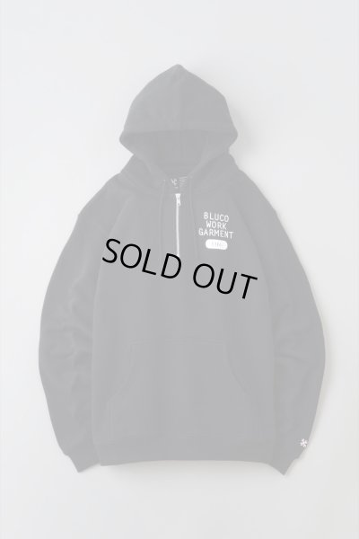 画像2: BLUCO / HEAVY PILE SWEAT HALF ZIP HOODIE-1165- / HOODIE(全3色）
