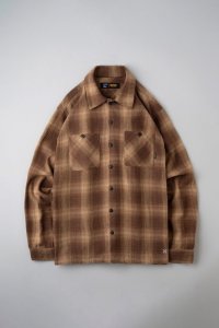 BLUCO / OMBRE CHECK FLANNEL SHIRTS / 長袖シャツ(全3色)