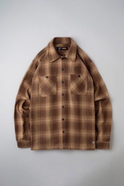 画像1: BLUCO / OMBRE CHECK FLANNEL SHIRTS / 長袖シャツ(全3色)