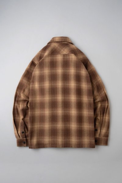 画像2: BLUCO / OMBRE CHECK FLANNEL SHIRTS / 長袖シャツ(全3色)