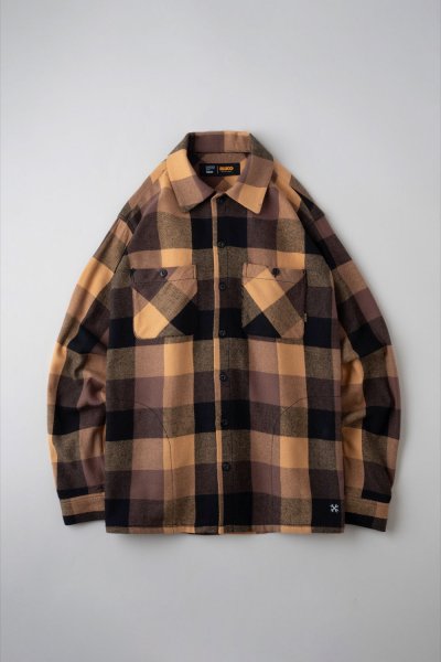 画像1: BLUCO / BUFFALO CHECK FLANNEL SHIRTS / 長袖シャツ(全3色)