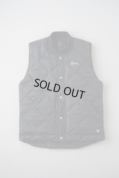 画像1: BLUCO / RIB COLLAR QUILTING VEST / ベスト(全3色）
