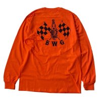 B.W.G / CHECKER SPARK / L/S Tシャツ(全3色)
