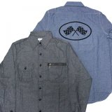 画像: B.W.G / CHAMBRAY SHIRTS / シャンブレーシャツ(フロッキープリント有)