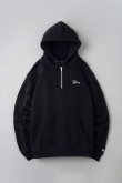 画像4: BLUCO / HEAVY PILE SWEAT HALF ZIP HOODIE-EMB- / HOODIE(全3色） (4)