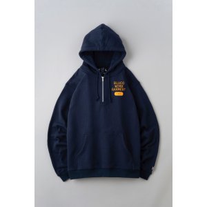 画像: BLUCO / HEAVY PILE SWEAT HALF ZIP HOODIE-1165- / HOODIE(全3色）