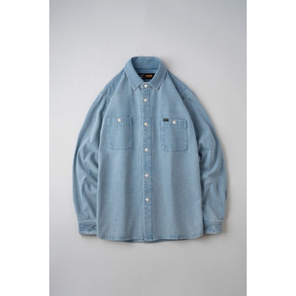 画像2: BLUCO / 8oz DENIM WORK SHIRTS / 長袖シャツ(全3色) (2)