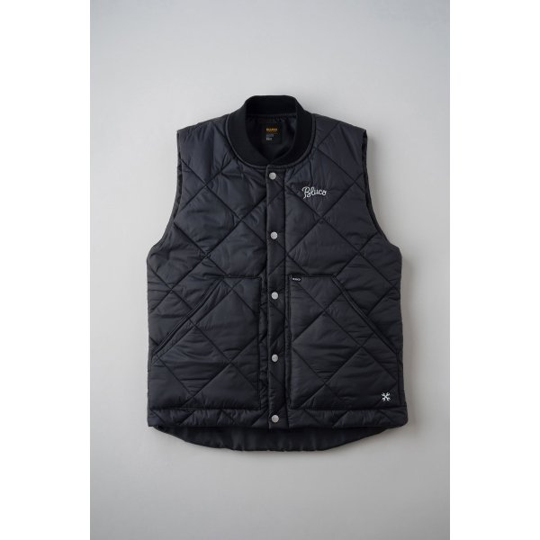 画像1: BLUCO / RIB COLLAR QUILTING VEST / ベスト(全3色） (1)