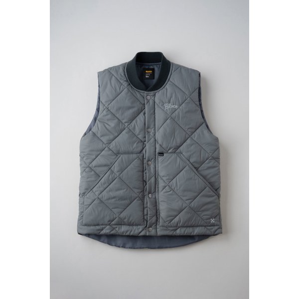 画像2: BLUCO / RIB COLLAR QUILTING VEST / ベスト(全3色） (2)