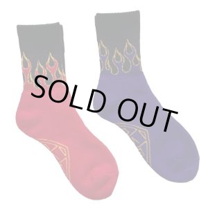 画像: B.W.G / FLAMES SOCKS / ソックス(全2色）