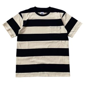 画像: B.W.G /  BORDER T-SHIRTS / Tシャツ(KINARI X BLACK)