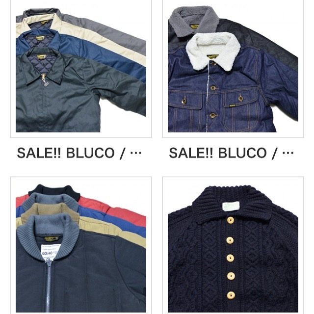 画像: NEW YEAR SALE・BLUCOジャケット類追加！！