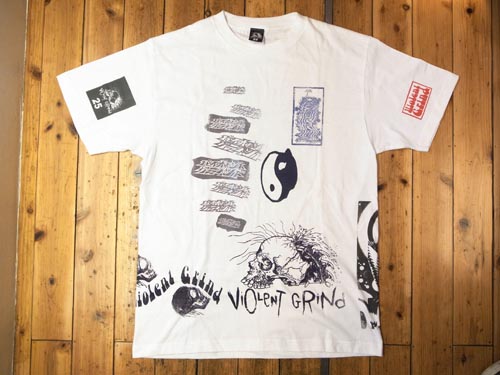 Violentgrind 25th記念 手刷りマルチプリントtシャツ 3 Phorgun Web Shop