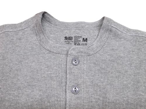 画像: BLUCO / THERMAL SHIRT 3pac (HENLEY NECK) / サーマル